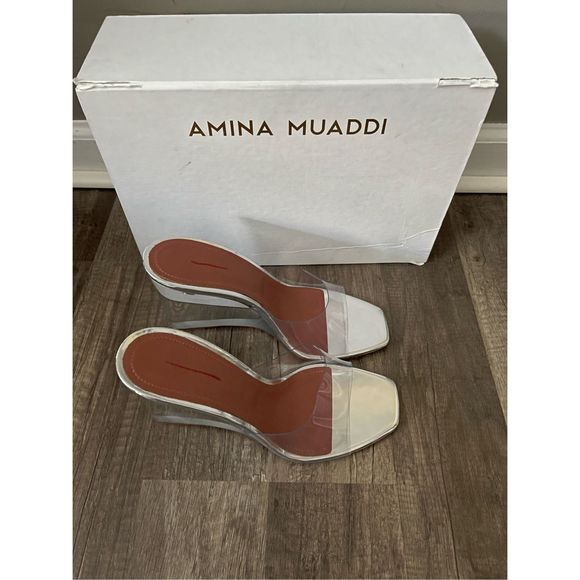 AMINA MUADDI Lupita PVC wedge mules Size 41 (11)
$1140 - Picture 8 of 13